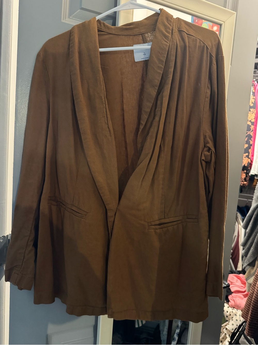 Old Navy Women's Brown Open-Front Blazer